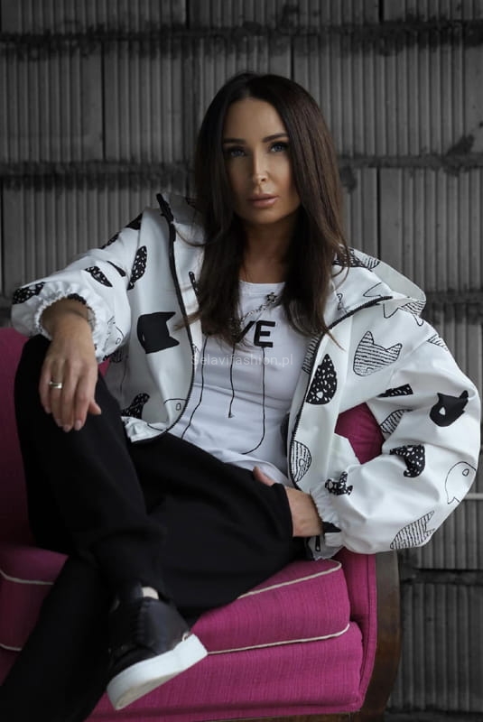 Dzianinowe spodnie Minouu czarny w Selavifashion.pl