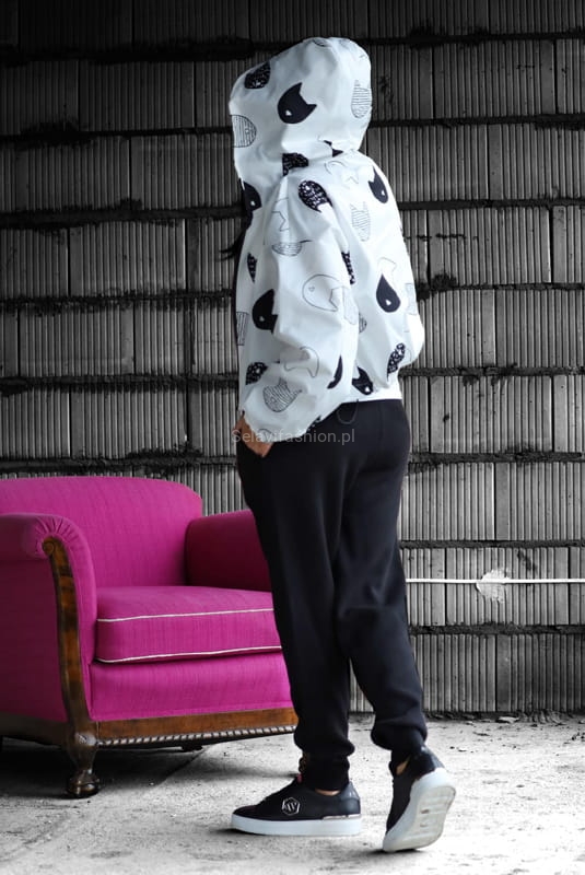 Dzianinowe spodnie Minouu czarny w Selavifashion.pl