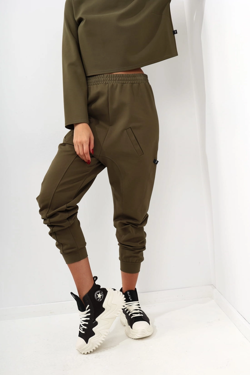 Spodnie To String Along Miss City Official khaki w Selavifashion.pl
