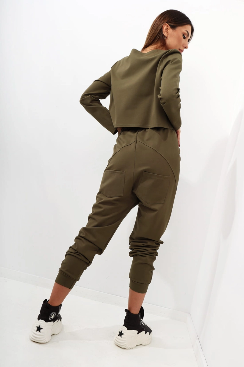 Spodnie To String Along Miss City Official khaki w Selavifashion.pl