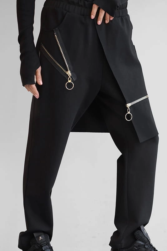 Spodnie z ozdobnymi suwakami Minouu w Selavifashion.pl