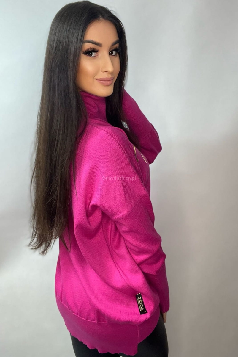 Golf Premium z firmowym napisem Minouu fuksja w Selavifashion.pl