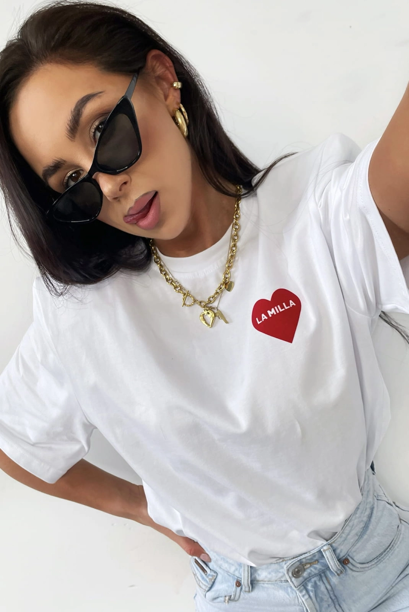 T-shirt bluzka More Champagne LaMilla biały w Selavifashion.pl