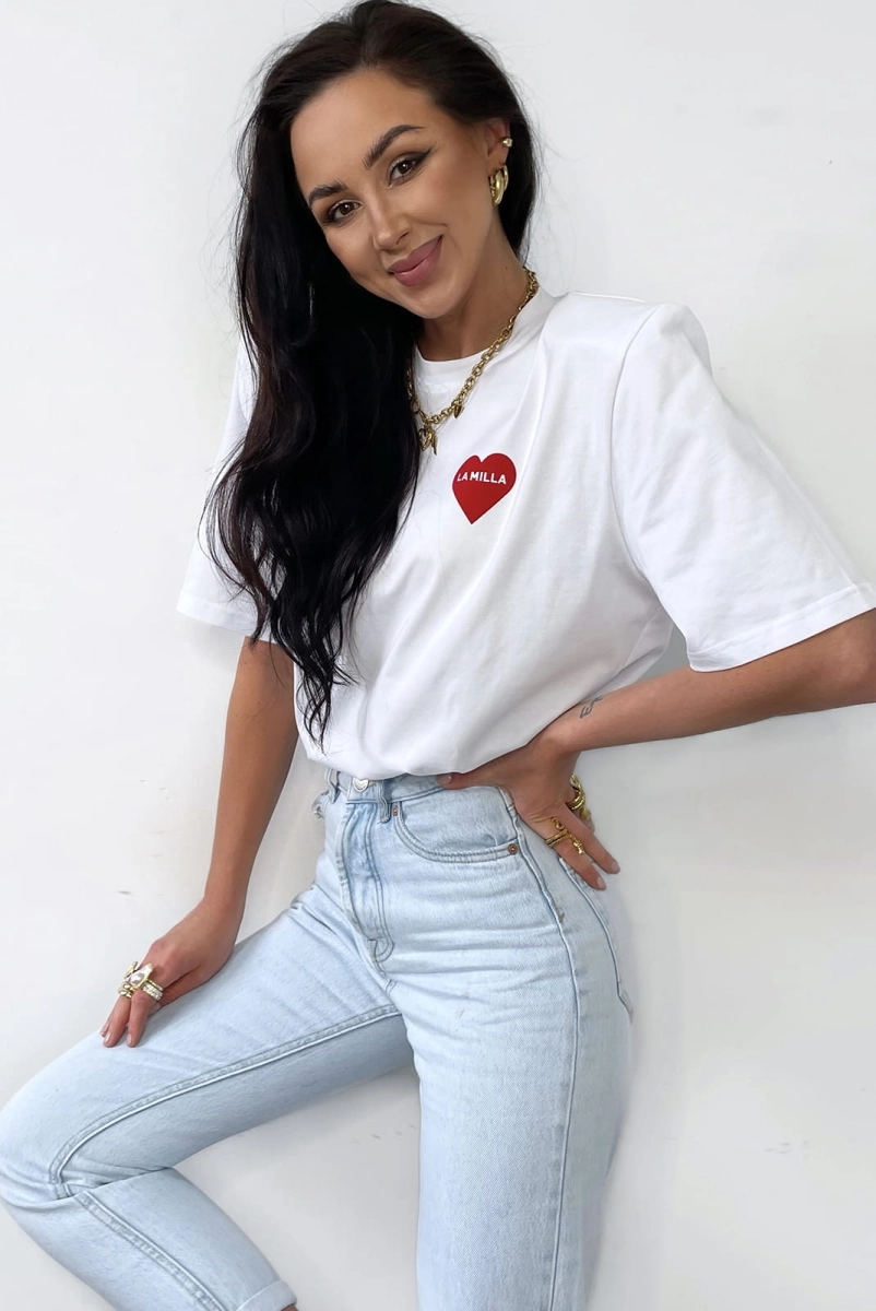 T-shirt bluzka More Champagne LaMilla biały w Selavifashion.pl