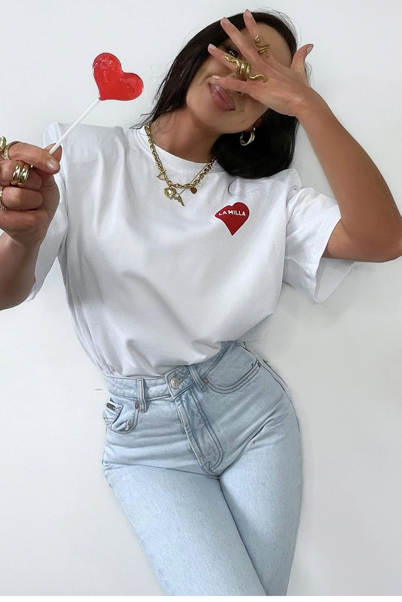 T-shirt bluzka More Champagne LaMilla biały w Selavifashion.pl