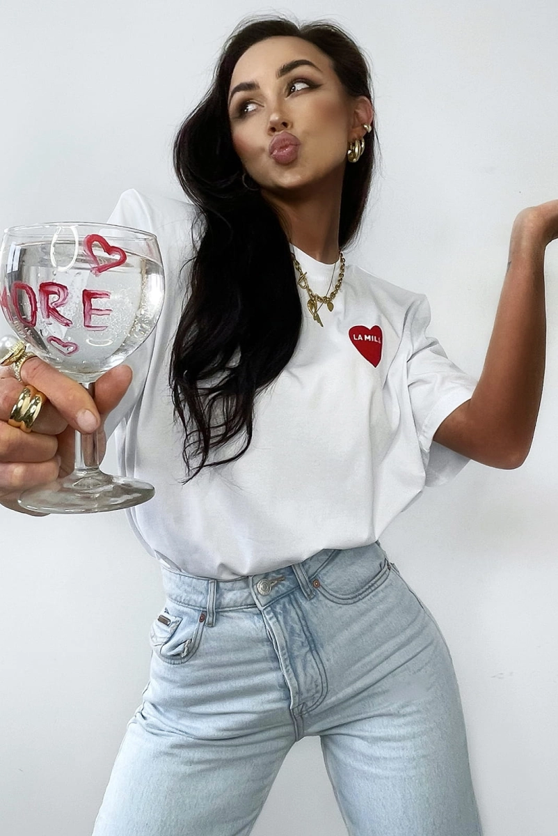 T-shirt bluzka More Champagne LaMilla biały w Selavifashion.pl