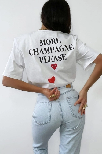 T-shirt bluzka More Champagne LaMilla biały w Selavifashion.pl
