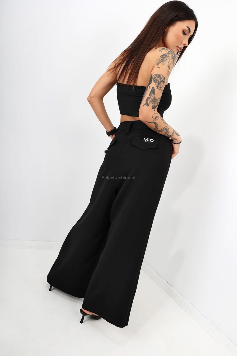 Spodnie Positive Mco Miss City Official czarne w Selavifashion.pl