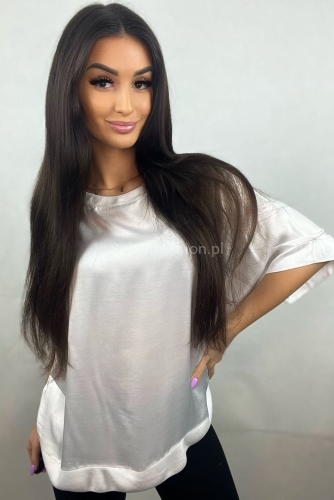 Bluzka basic Yula Minouu biała w Selavifashion.pl