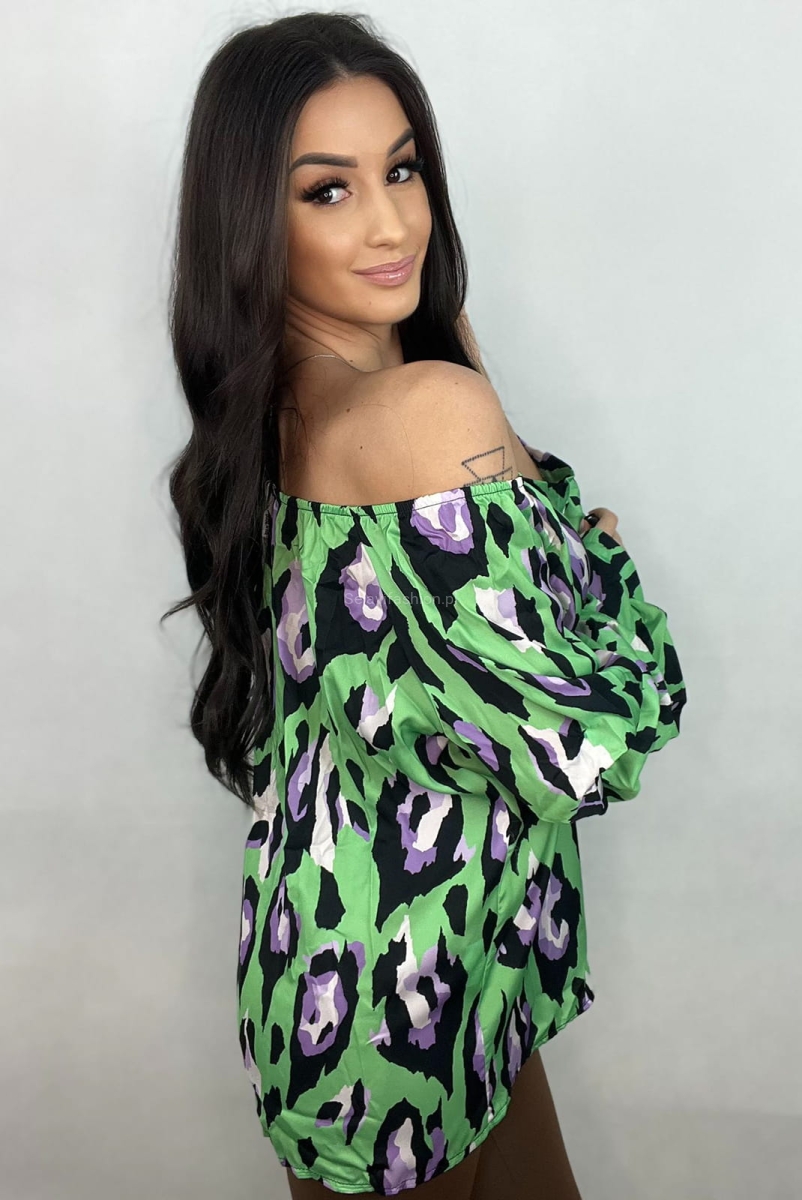 Bluzka hiszpanka Minouu kolorowa w Selavifashion.pl