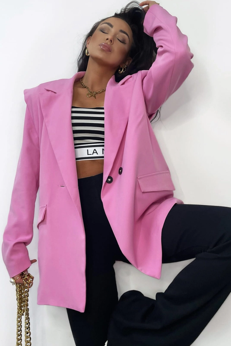 Marynarka New Style Wilia LaMilla różowa w Selavifashion.pl