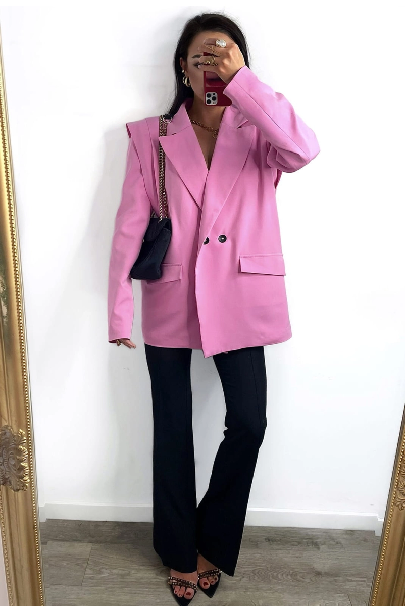 Marynarka New Style Wilia LaMilla różowa w Selavifashion.pl