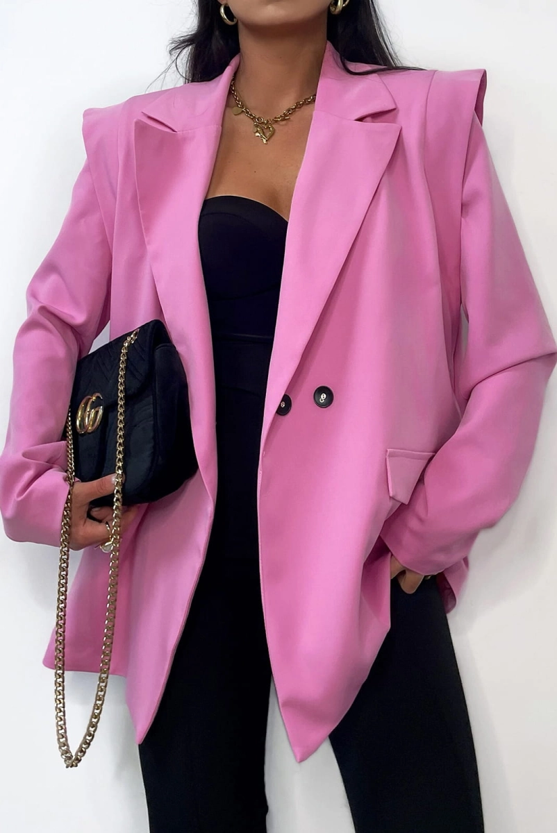 Marynarka New Style Wilia LaMilla różowa w Selavifashion.pl