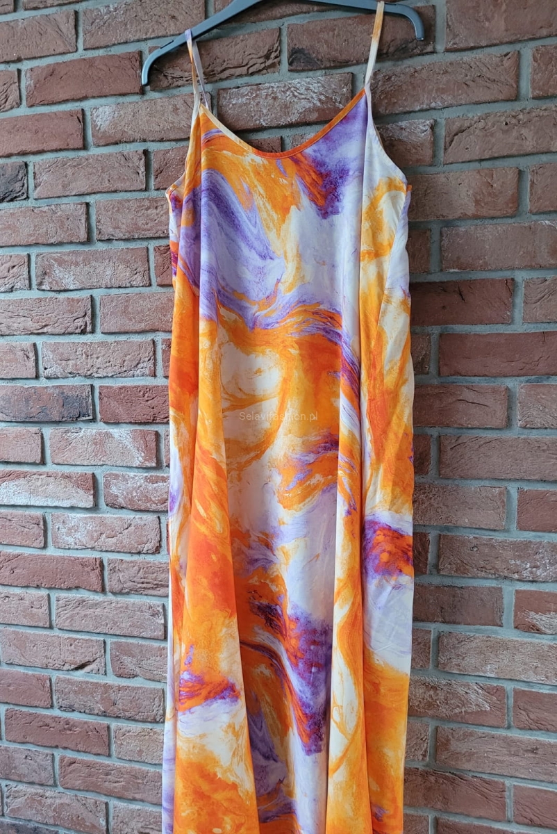 Sukienka malowana oversize'owa Minouu w Selavifashion.pl