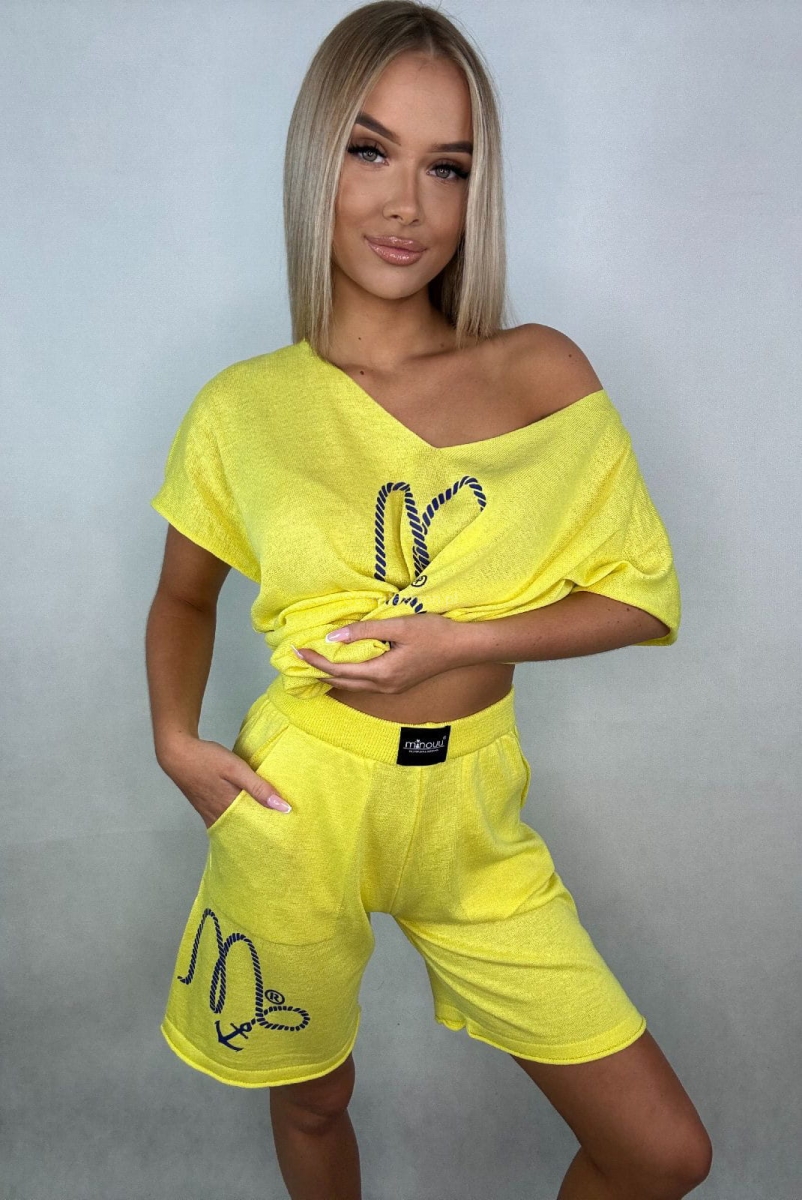 Komplet bluzka i spodenki M Minouu w Selavifashion.pl