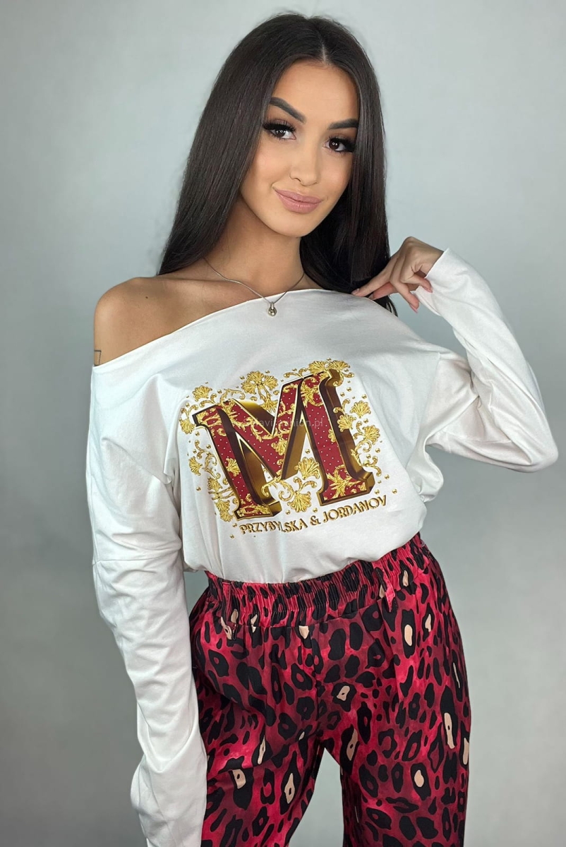 Szerokie spodnie Gepard Minouu czerwone w Selavifashion.pl