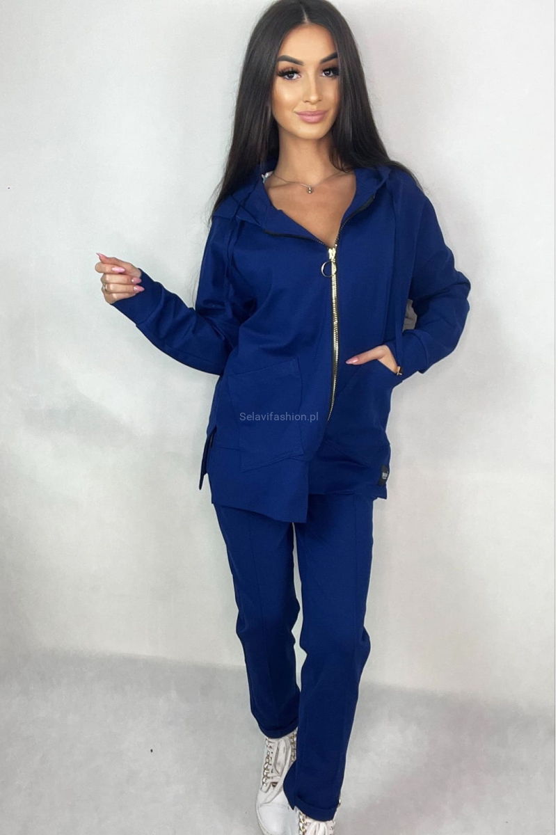 Spodnie Kanty classic Minouu chabrowe w Selavifashion.pl