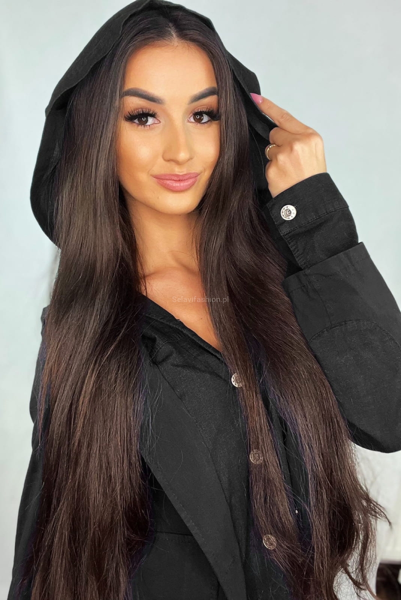 Kurtka w stylu marynarki z kapturem Minouu w Selavifashion.pl