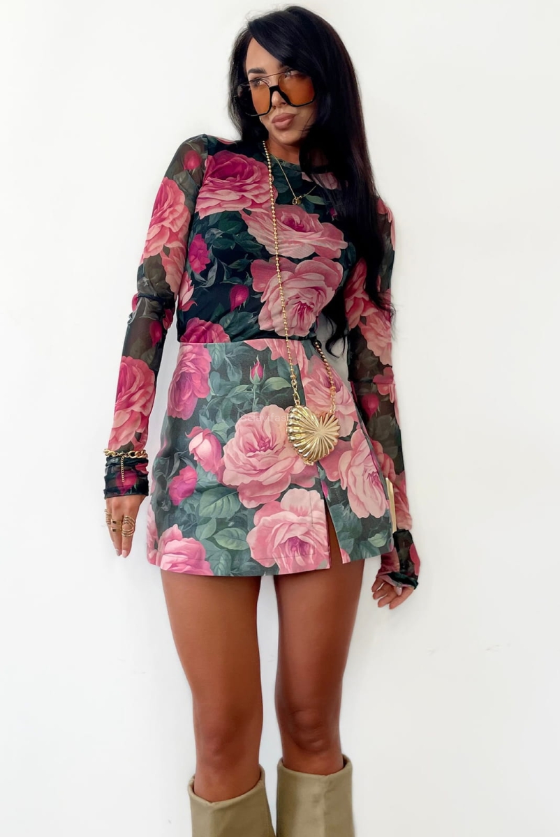 Spódniczko spodenki Rose LaMilla zielone w Selavifashion.pl