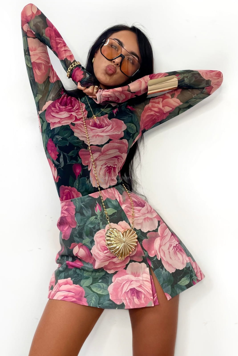 Spódniczko spodenki Rose LaMilla zielone w Selavifashion.pl