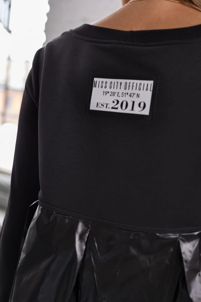 Oversizowa bluzka tunika Bee z dłuższym tyłem Miss City Official w Selavifashion.pl