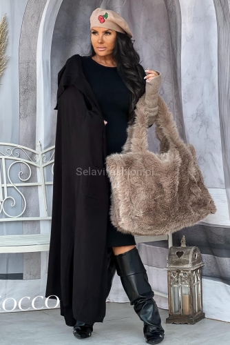 Sweterkowy bliźniak sukienka i kardigan Zocco w Selavifashion.pl