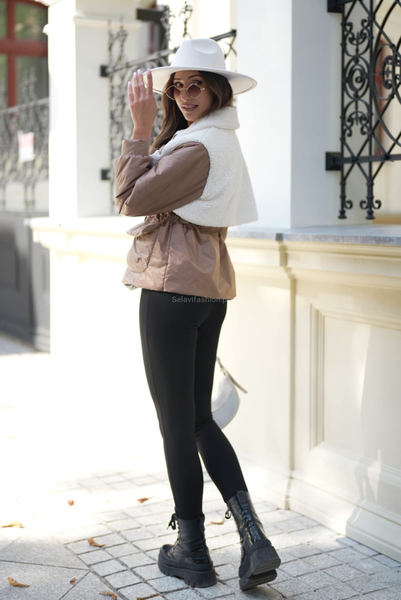 Kurtka Lion ozdobiona efektownym barankiem LaDivaMia w Selavifashion.pl