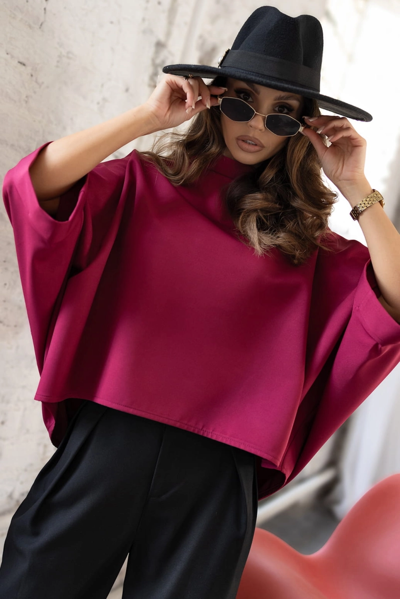 Bluzka Kimono Miss City Official bordowa 