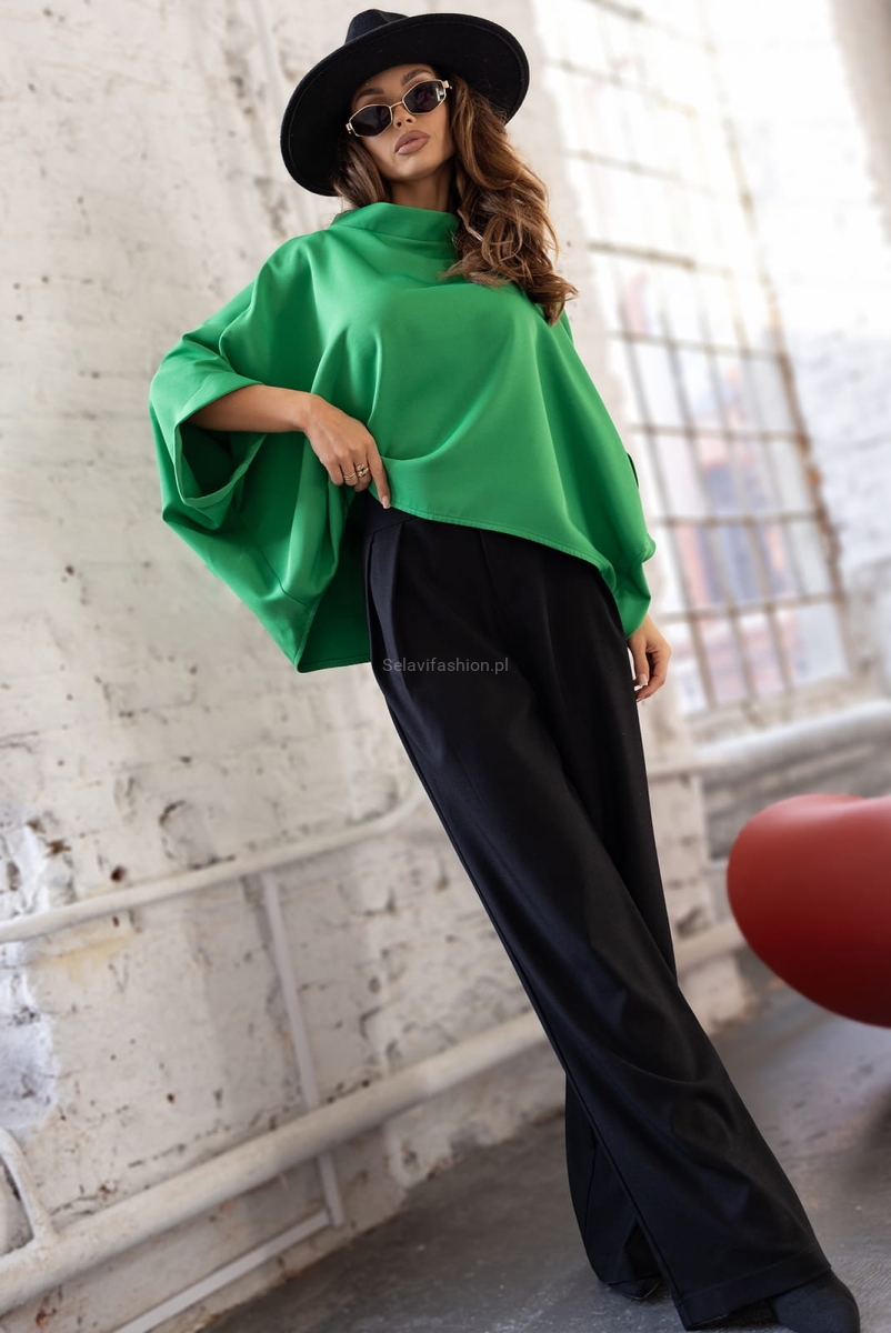Bluzka Kimono Miss City Official zielone w Selavifashion.pl