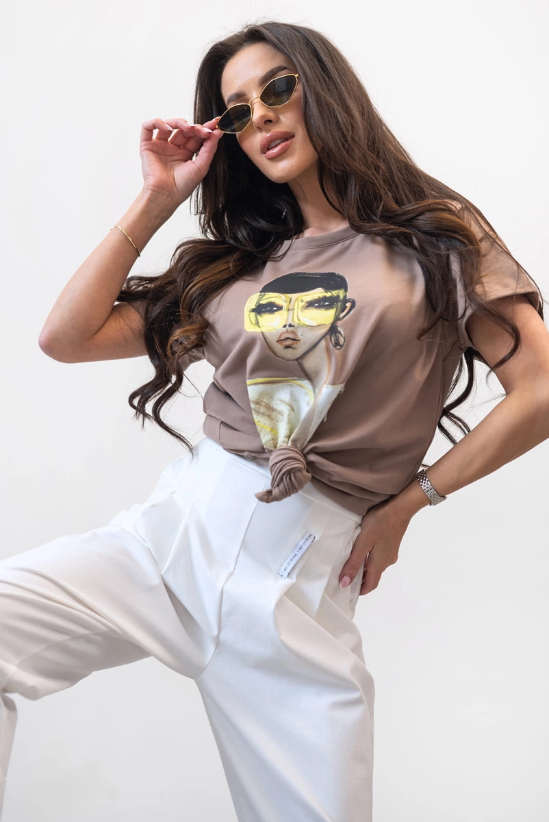 T-Shirt bluzka Yellow Glasses Miss City Official