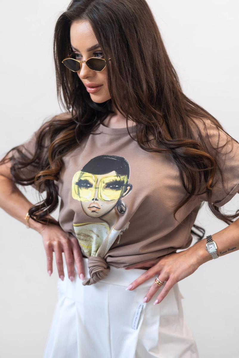 T-Shirt bluzka Yellow Glasses Miss City Official
