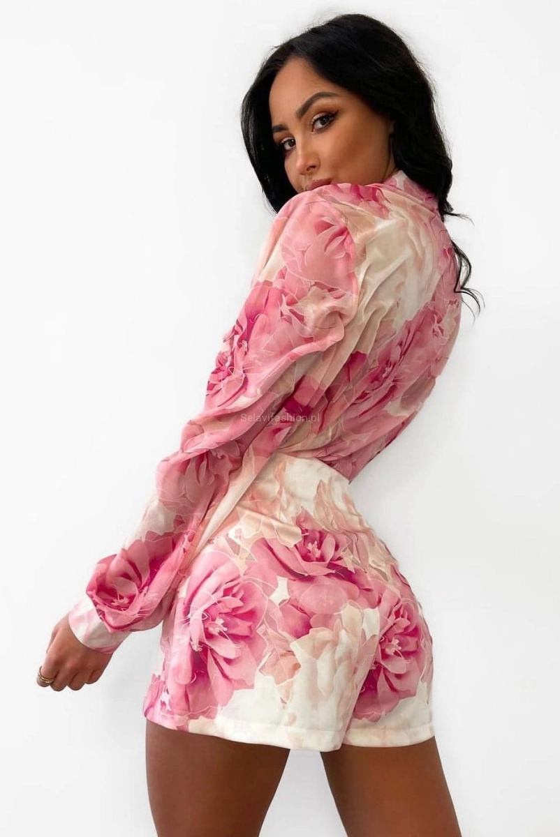 Koszula w kwiaty ROSE pastelowe kolory LaMilla w Selavifashion.pl