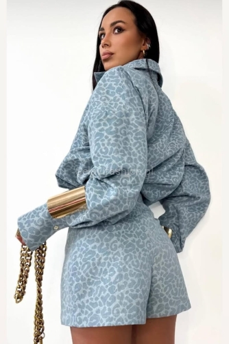 Spódniczko spodenki LaMilla niebieska panterka