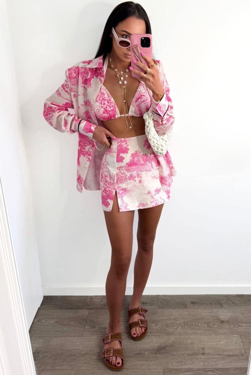 Spódniczko spodenki nature LaMilla różowe