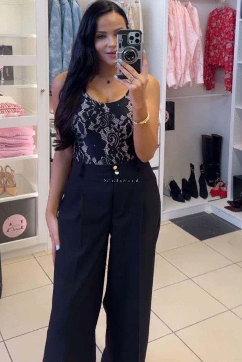 Body koronkowe LaMilla czarne w Selavifashion.pl