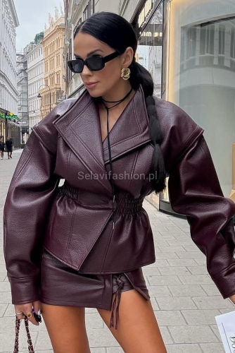 Must have od La Milla spódniczka z ozdobnym sznurowaniem, uszyta z sko skóry.