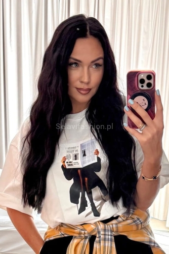 T-shirt bluzka koszulka Gazeta La Milla biała