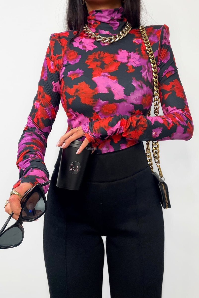 Bluzka golf w maki La Milla czarna