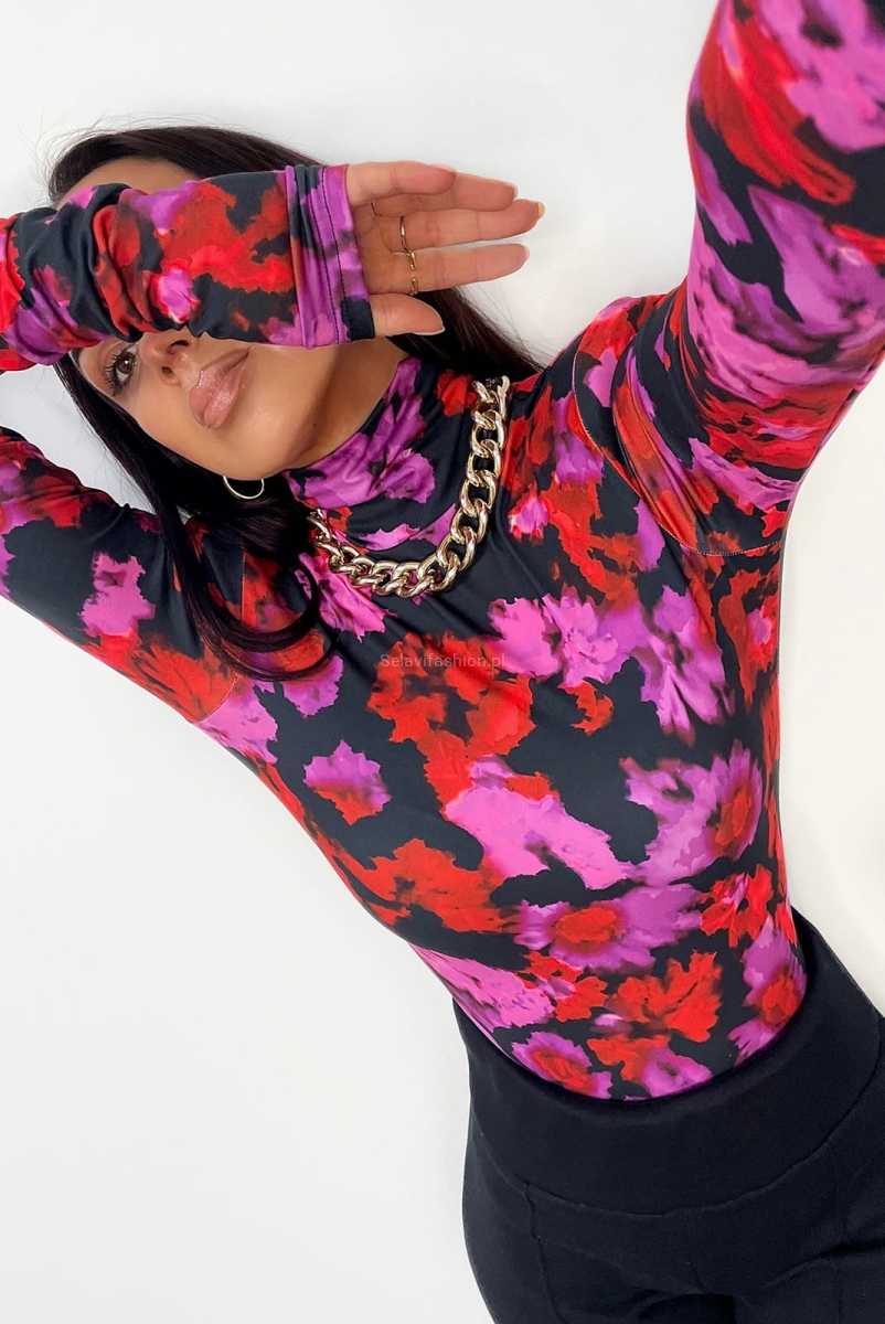 Bluzka golf w maki La Milla czarna