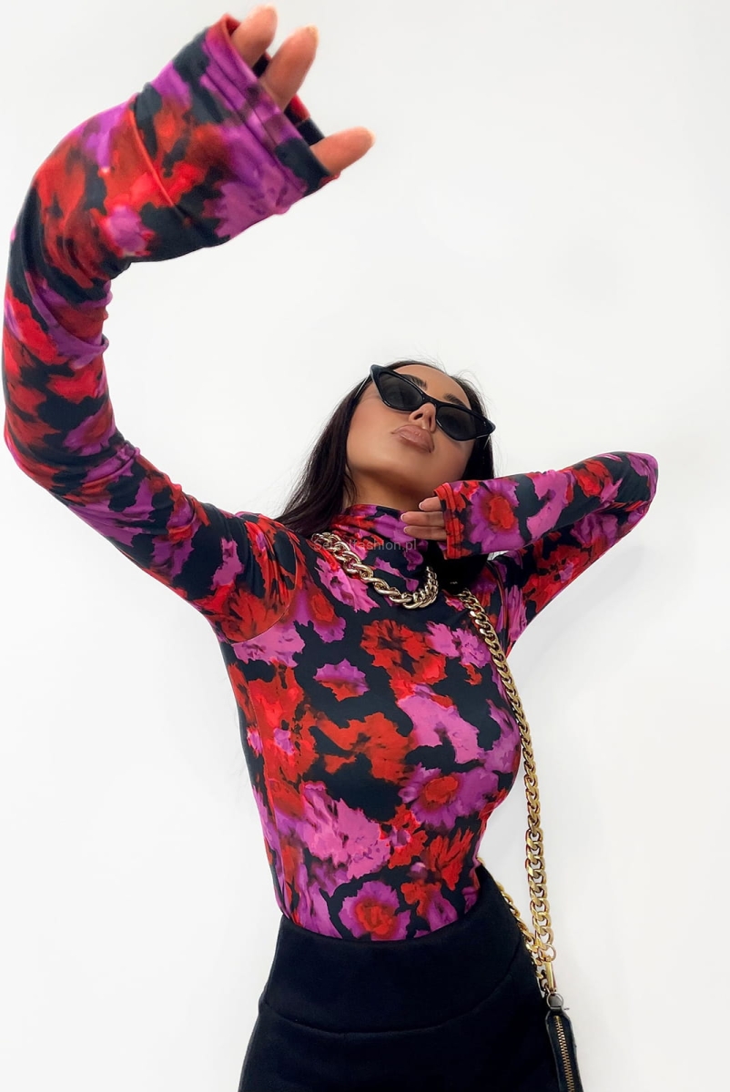 Bluzka golf w maki LaMilla czarna