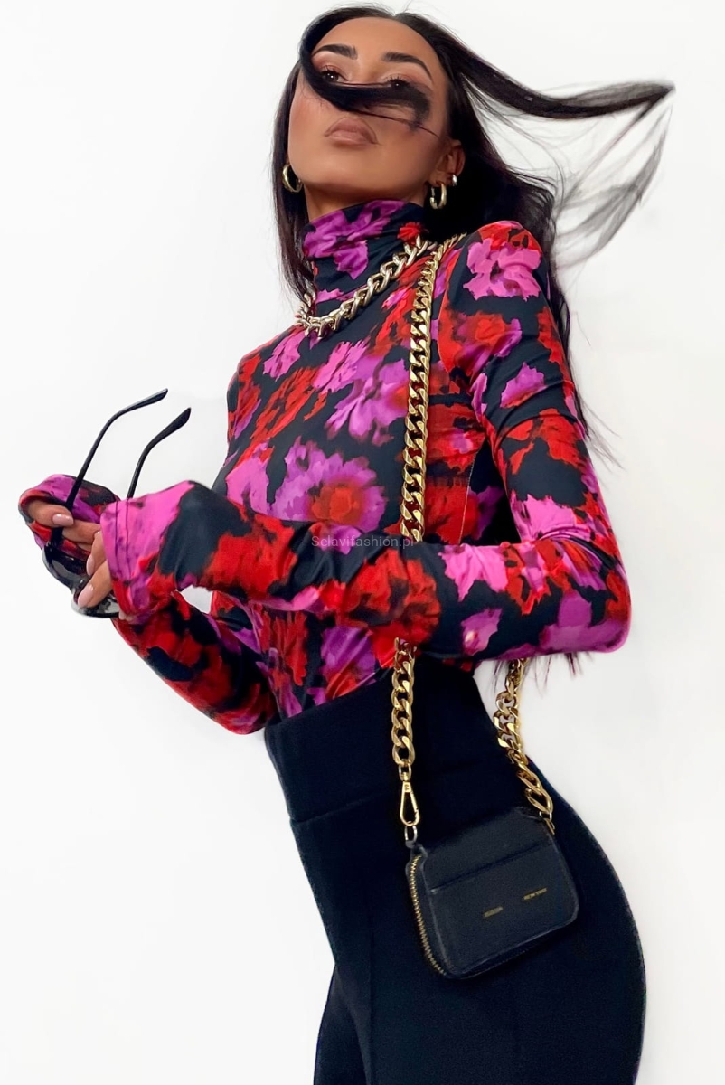 Bluzka golf w maki La Milla czarna