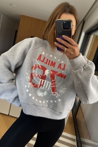 Oversizowa bluza 76 LaMilla szara