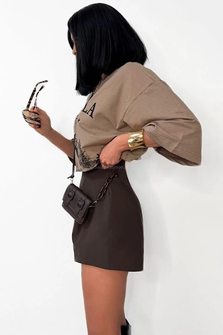 Eleganckie spodenki bombki La Milla brązowe