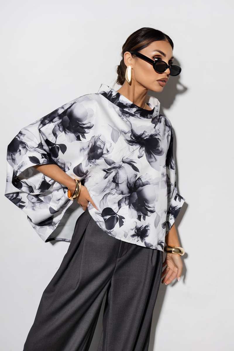 Bluzka Kimono PETALA Miss City Official szara