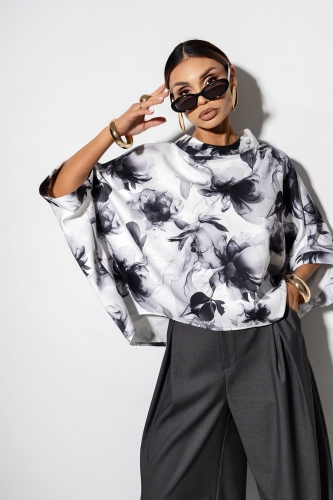 Bluzka Kimono PETALA Miss City Official szara