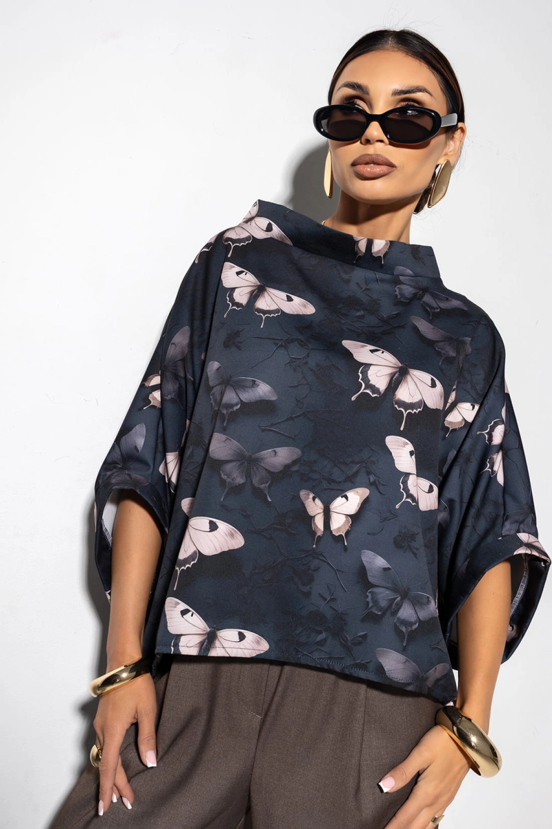 Bluzka Kimono BUTTERFLY Miss City Official czarna