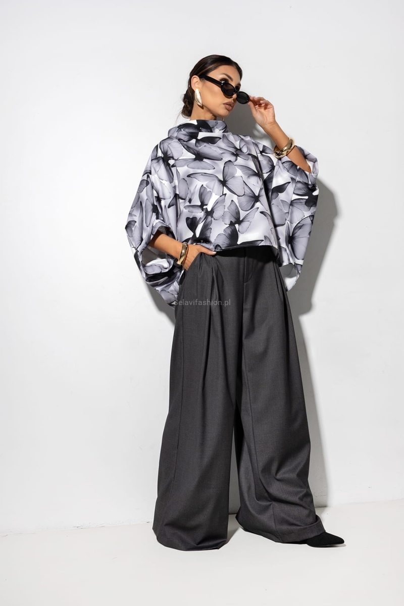 Bluzka Kimono BUTTERFLY Miss City Official szara