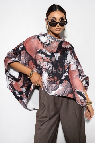 Bluzka Kimono LEAKY Miss City Official brązowa