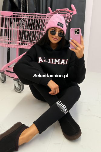 Bawełniane legginsy z logo LaMilla czarne