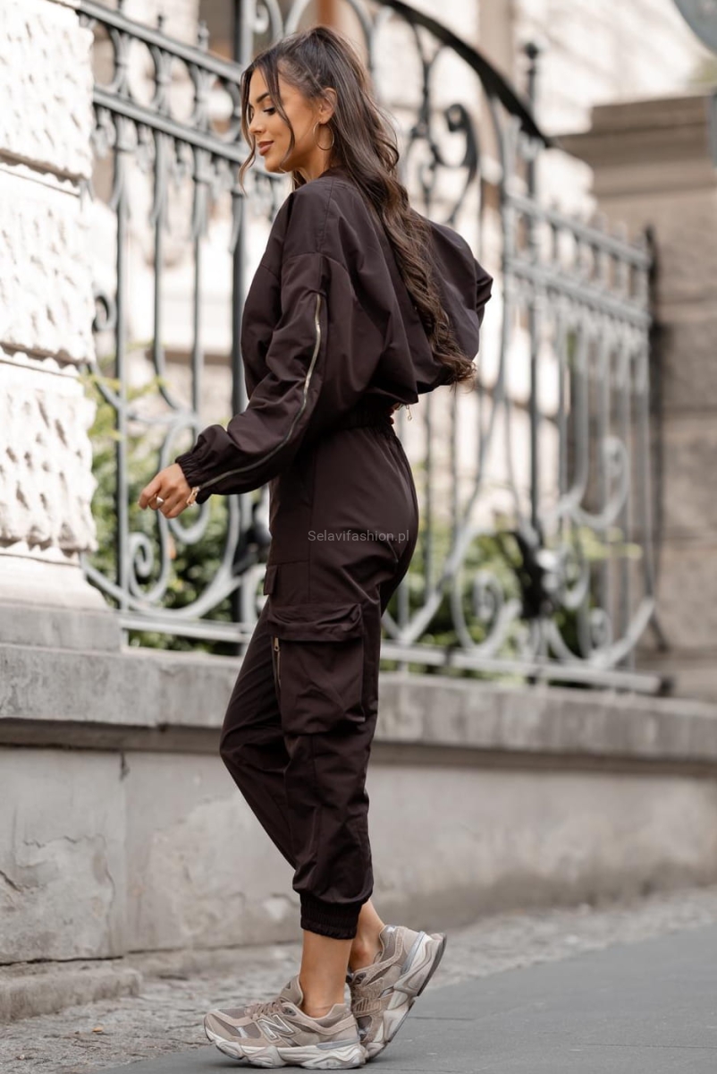 Kurtka bomberka SONA LaDivaMia czekoladowa